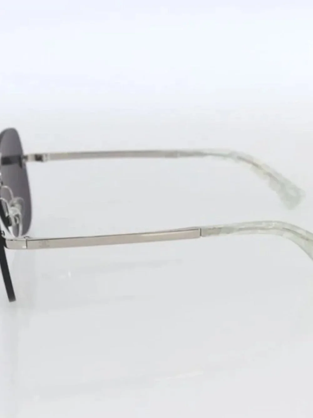 CHANEL Sunglasses metal Purple CC Auth SW1993V